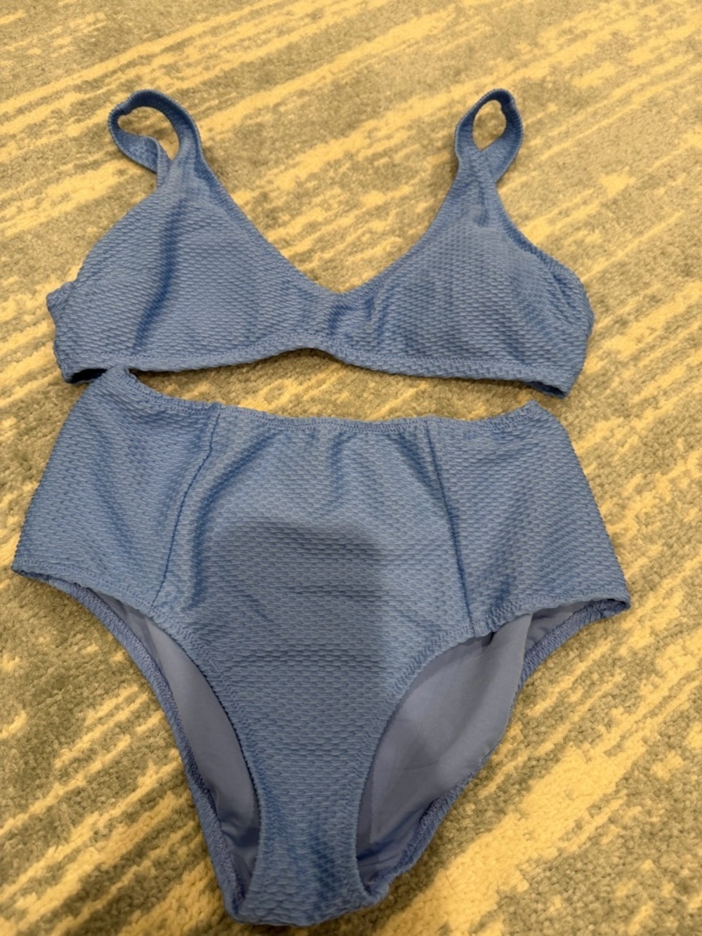 aerie Light Blue High-Waist Bikini set